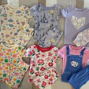 Toddler Girl Pajamas Bundle size 3t
